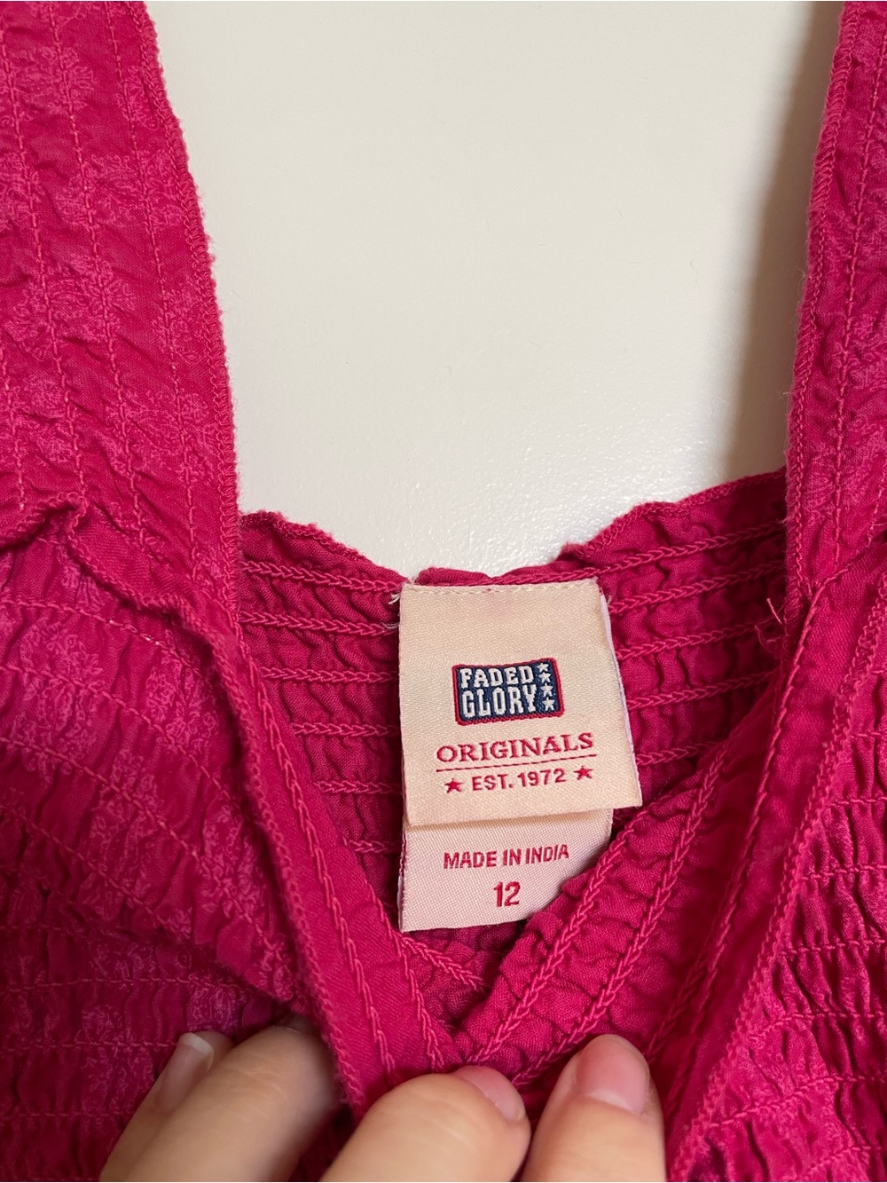 Faded Glory Magenta Pink Midi Sun Dress Women’s SZ 12 - Picture 5 of 6